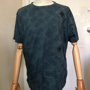 Caffeine Men’s 2XL Dark Green Short Sleeve T-Shirt Graphic Tee